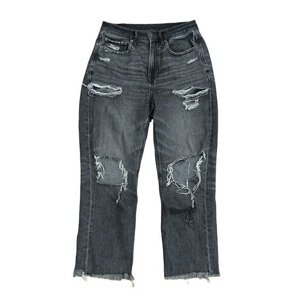 American Eagle Highest Rise‎ 90s Boyfriend Jeans Size 6 Short - Picture 1 of 7